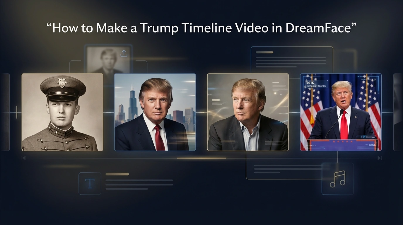 How to Make a Trump Timeline Video With DreamFace